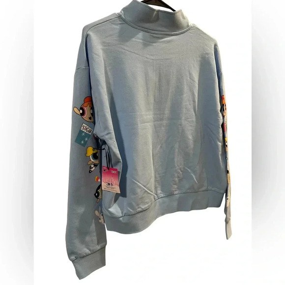 The Powerpuff Girls Half-Zipper Girls Sweatshirt - Picture 3 of 5